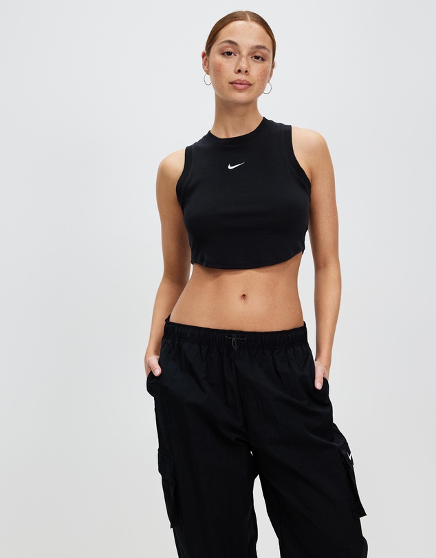 Nike - Sportswear Chill Knit Tight Cropped Mini-Rib Tank Top