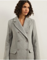 Atmos&Here - Rhiannon Wool Blend Tailored Coat