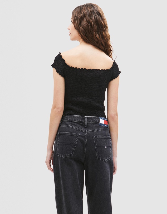 Tommy Jeans - Slim Smock Crop Top