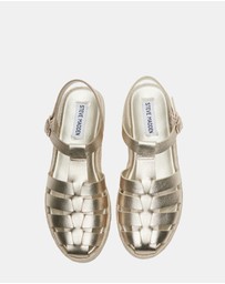 Steve Madden - Marlin Gold Leather Heels
