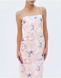 JUSTIN TONG - Jessica Beaded Midi Dress