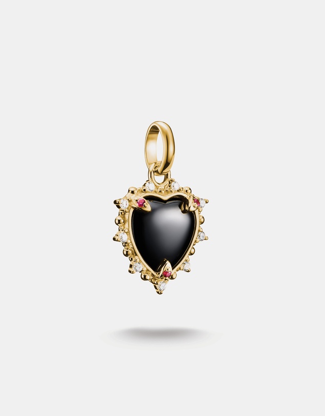 THOMAS SABO - THOMAS SABO Connect Charm black vintage heart Gold