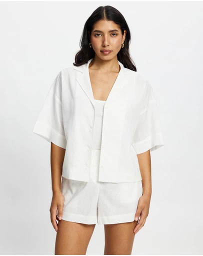 White By FTL - Bay Linen Shirt