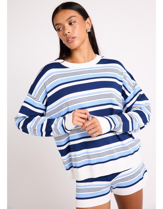 Subtitled - Chiara Stripes Knit Shorts