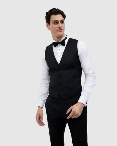 Politix - Charlton Black Tie Chintz Vest