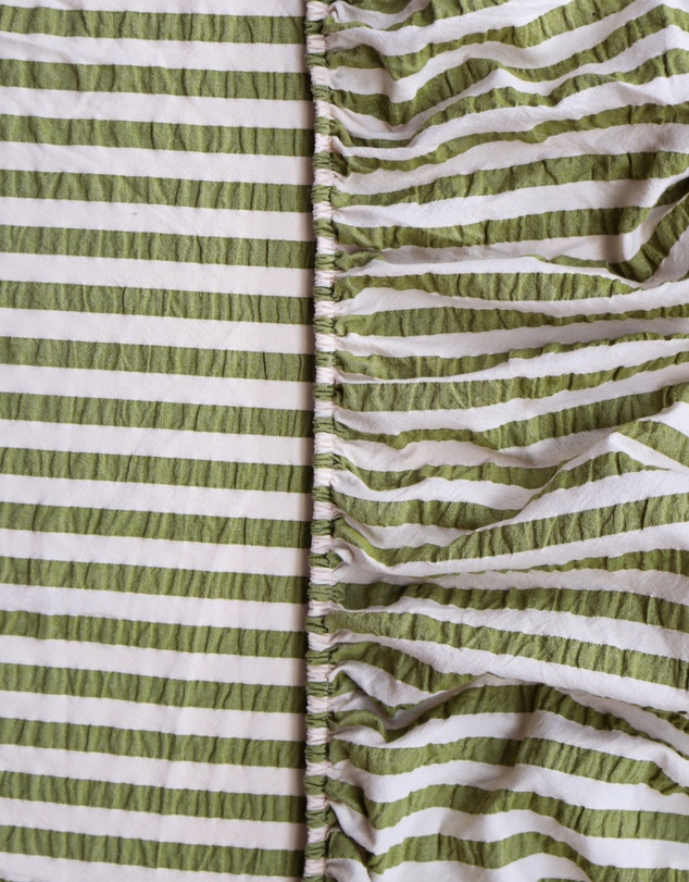 Mosey Me - Seersucker Stripe Fitted Sheet