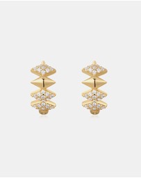 Ania Haie - Ania Haie Gold Multi Sparkle Huggies