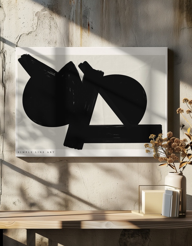 Olive et Oriel - Simple Artline No34 by Treechild Art Print