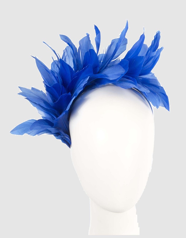 Max Alexander - Modern Royal Blue Racing Fascinator