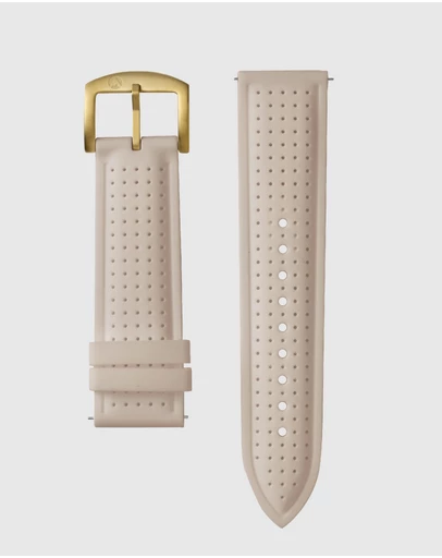 Maxum - Raglan Band Beige Silicone Strap Gold Buckle