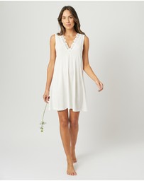 UNE PIECE - Lace Trim Modal V-Neck Nightie
