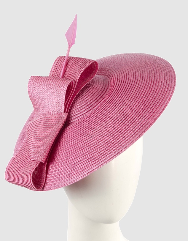 Max Alexander - Saucer Fuchsia Racing Fascinator Hat