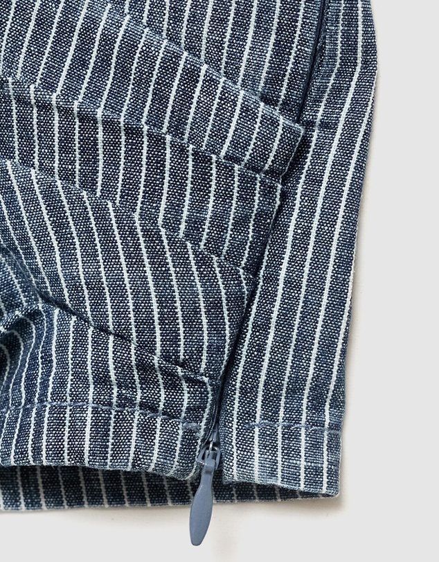 M.N.G - Striped Crossover Denim Top