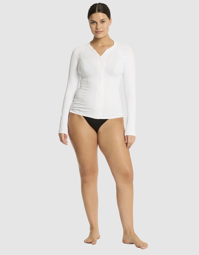 Sea Level Australia - Essentials Long Sleeve Rash Vest - Full Zipper