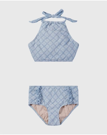 Aqua Blu Kids - Stepping Stones Halter Neck Bikini Set - Teens
