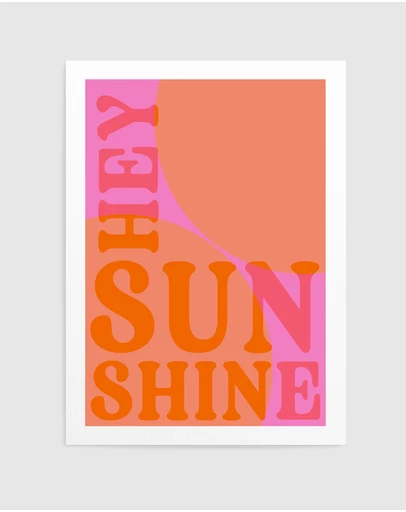 Olive et Oriel - Hey Sunshine by Treechild Art Print