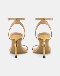 JW PEI - Alivia Gold Metal Heel Sandals