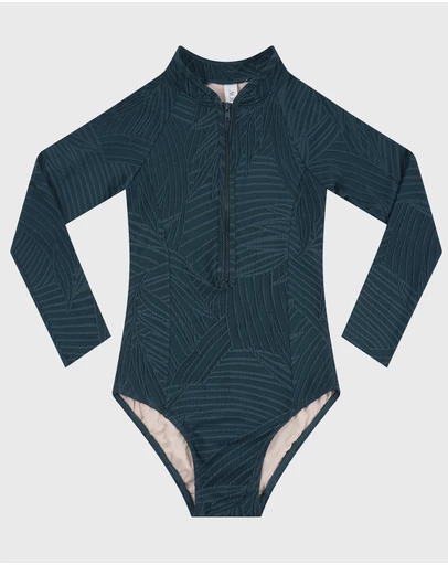 Aqua Blu Kids - Stepping Stones Long Sleeve One Piece - Teens