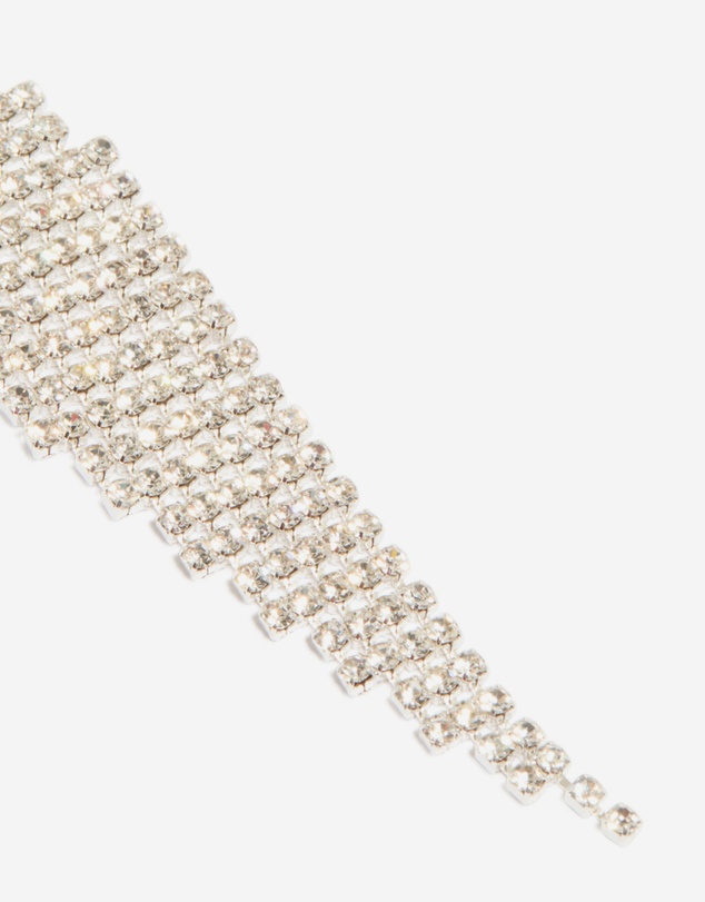 Lovisa - Silver Diamante Diamond Shaped Drop Earrings