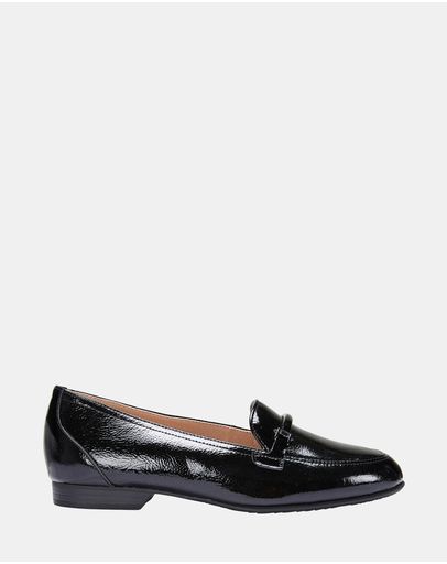 BLACK CRINKLE PATENT