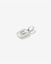 Michael Hill - Letter U Mother of Pearl Initial Pendant in Sterling Silver