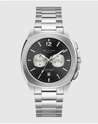 rag & bone - Rag & Bone Bleeker Silver-Tone Chronograph Watch
