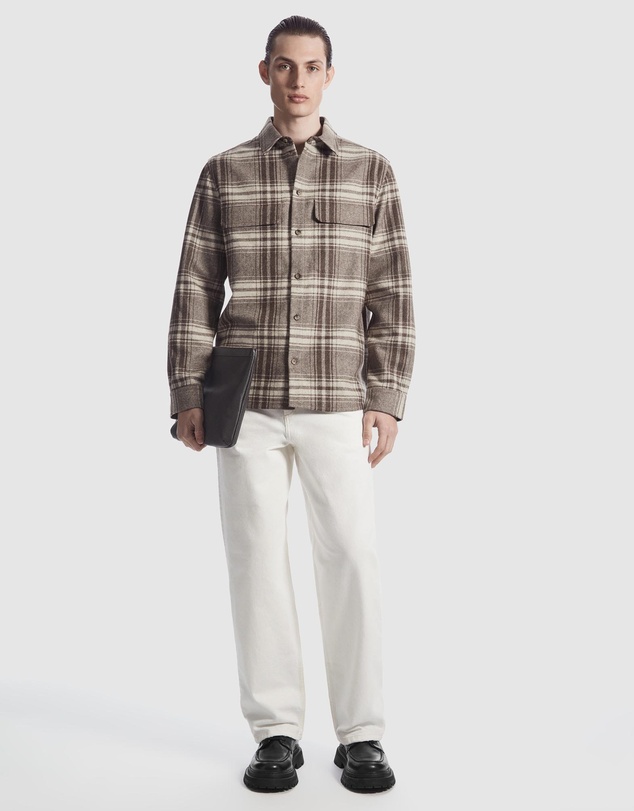 COS - Checked Wool-Flannel Overshirt