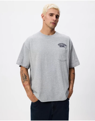 S Double - Team Heavyweight Pocket T-Shirt