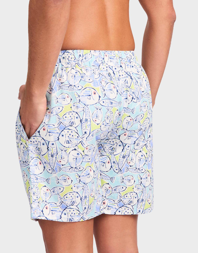 Mitch Dowd - Mitchdowd Fishies Cotton Sleep Shorts