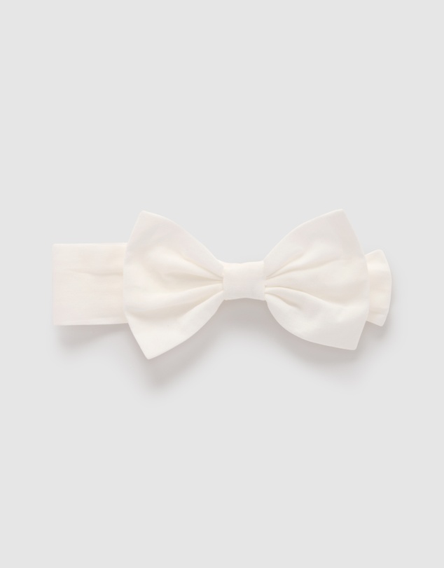 Purebaby - Bow Headband - Babies-Kids