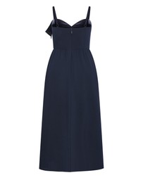 City Chic - Plus size Catalina Ruffle Maxi Dress - navy