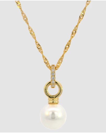 Georgini - Georgini Adagio Pearl Duo Pendant Gold