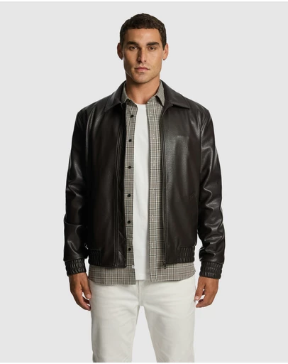 yd. - Scotty Faux Leather Jacket