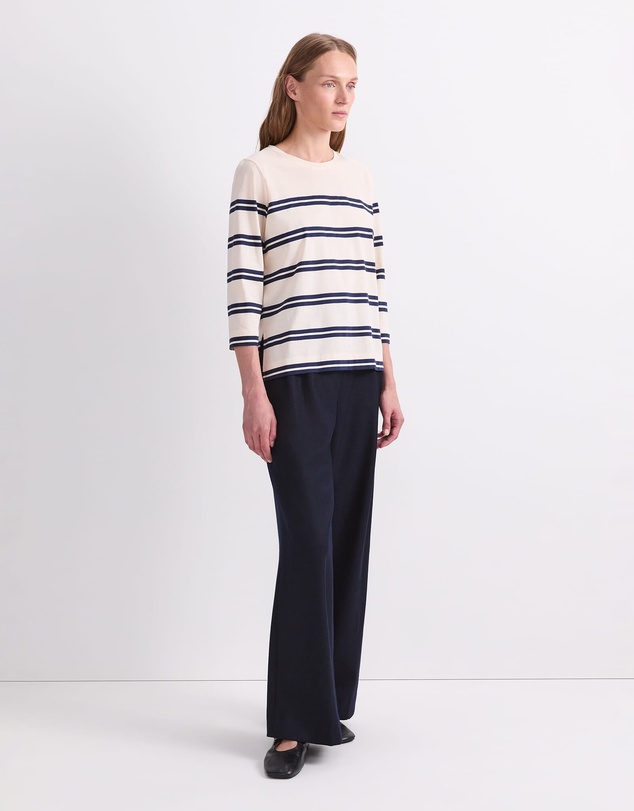 Sportscraft - Stripe Half Sleeve Mercerised Tee