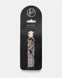 portier - Petite Pacifier Clip - Python