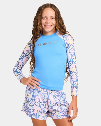 Roxy - Girls 8 to 16 Active Moves UPF 50 Long Sleeve Rashguard