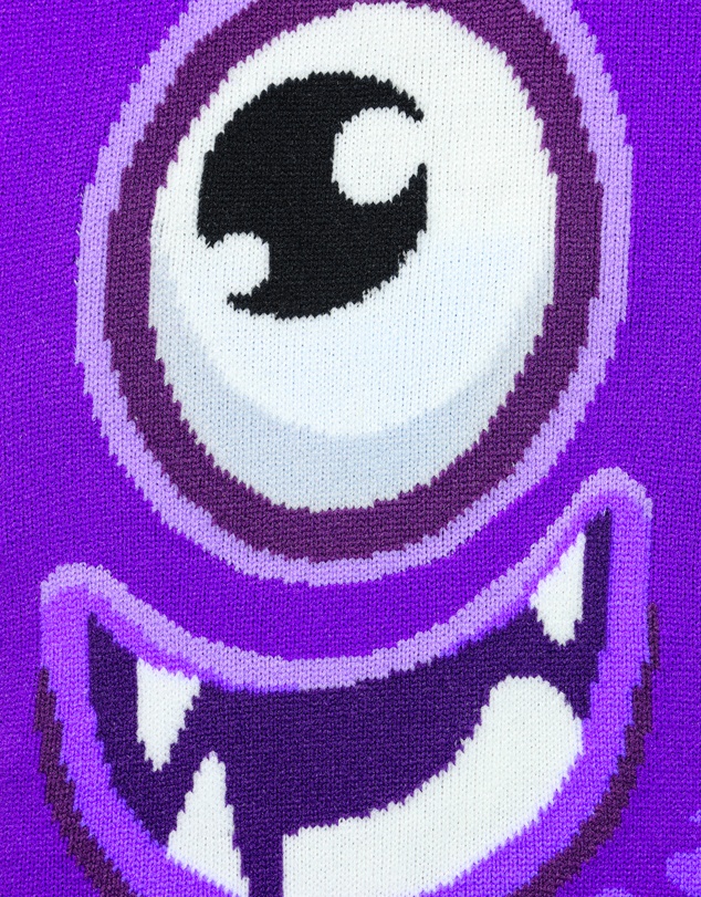 Crazy Skates - Crazy Socks Monster Purple Knee-High Socks