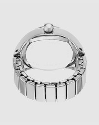Fossil - Ring Watch Silver-Tone Analogue Watch