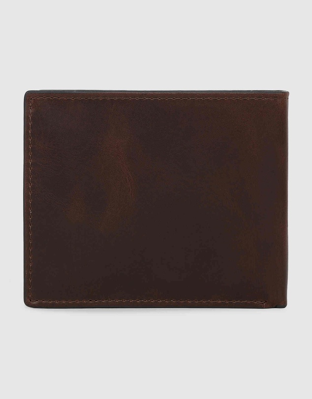 Fossil - Derrick Dark Brown Large Coin Pocket Bifold