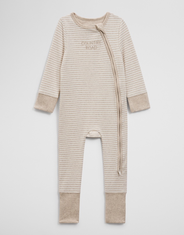 Country Road - Stripe Rib Jumpsuit
