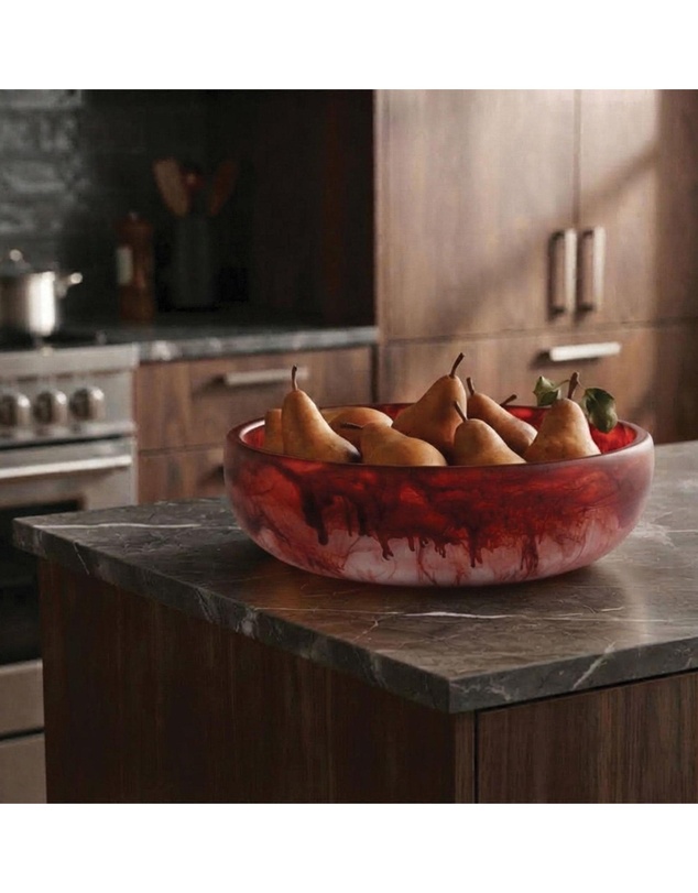 Urban Attitude - Urban Attitude GAB Extra Large Bowl 59.5 Wide by 12.5 Height - Berry Red