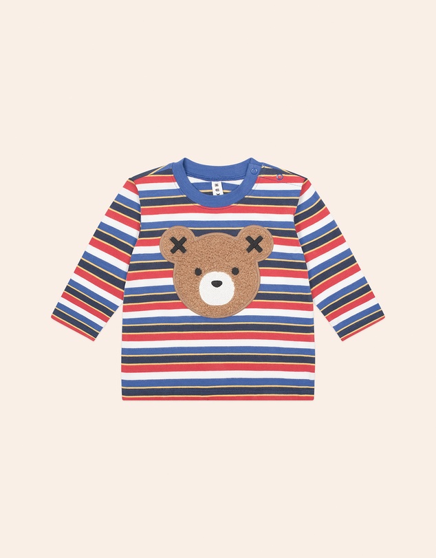 Huxbaby - Furry Huxbear Stripe Top - ICONIC EXCLUSIVE - Babies-Kids
