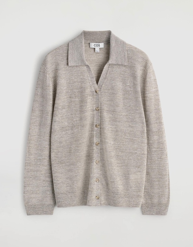 COS - Knitted Linen-Merino Shirt