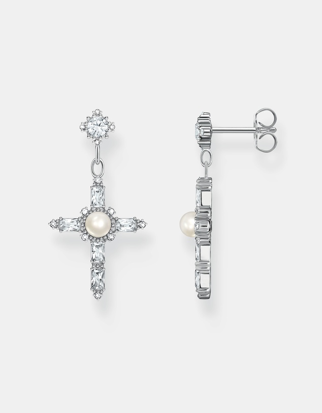 THOMAS SABO - Romance Earrings White Cross