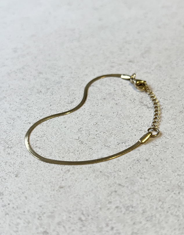 SAINT VALENTINE - Sphinx 2mm Snake Chain Bracelet - Gold