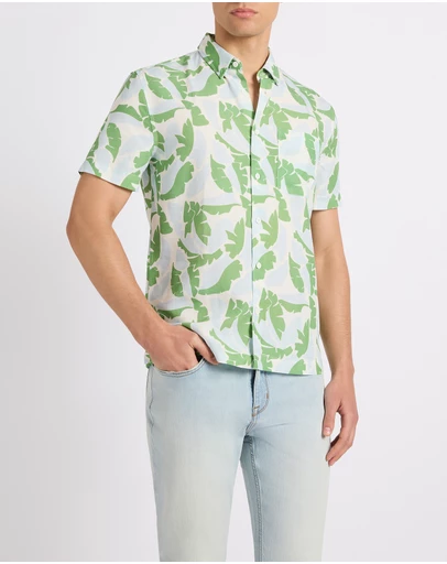 Marcs - Identity Leaf Linen Mix Shirt