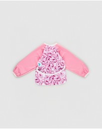 itti bitti - Sleeved Bib Smocks - Peony