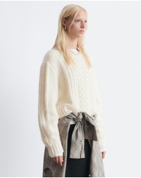 & Other Stories - Cropped Cable-Knit Jumper