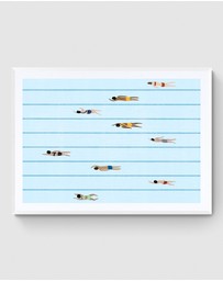 Inka Arthouse - Pool Swimmers Art Print