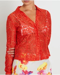 Studio - Pip Sheer Lace Long Sleeve Shirt